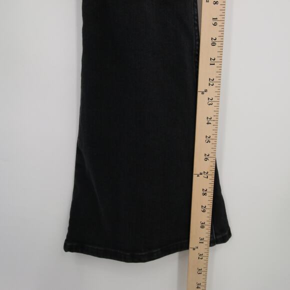 Free People We The Free Jayde Flare Jumpsuit Black Mamba NWT Denim Size S - Picture 7 of 11